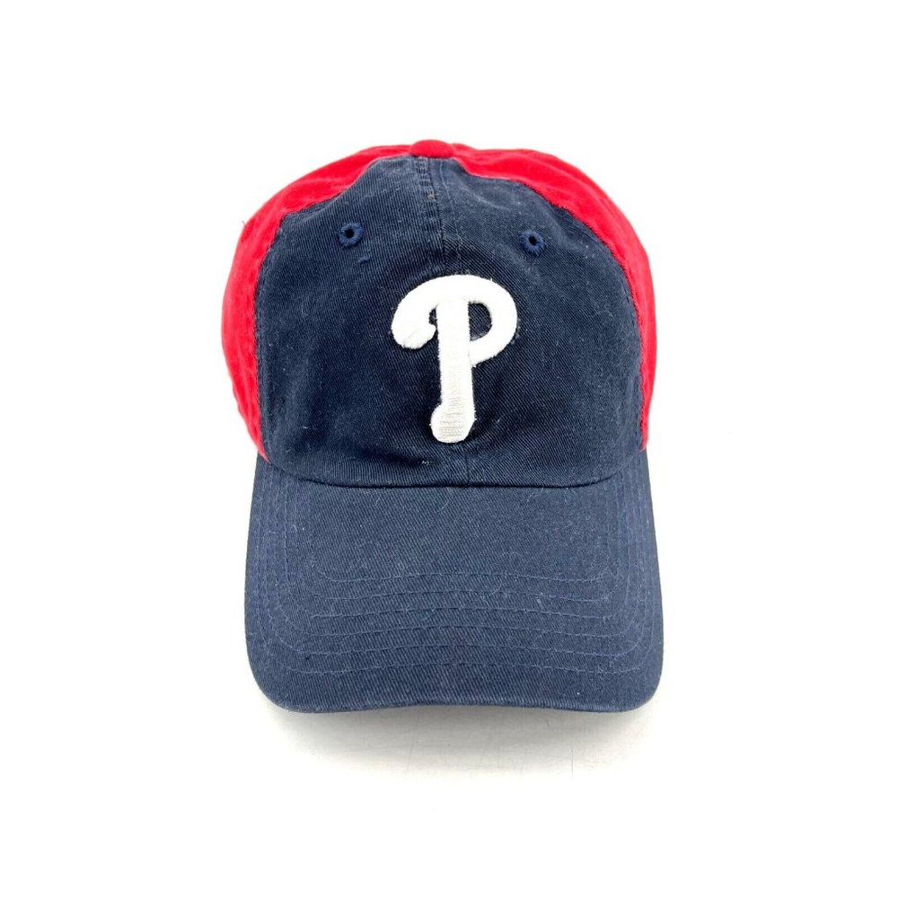 American Needle 1918 Red Blue Philadelphia Phillies MLB Strap Back Hat Ball Cap - Picture 1 of 9